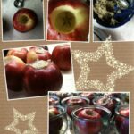 Applecrumble mit gerösteten Mandeln und Schokolade