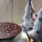 Karamellpudding mit gebrannten Mandeln