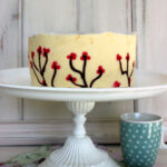 Einfacher Apfelkuchen mit weißer Schokolade